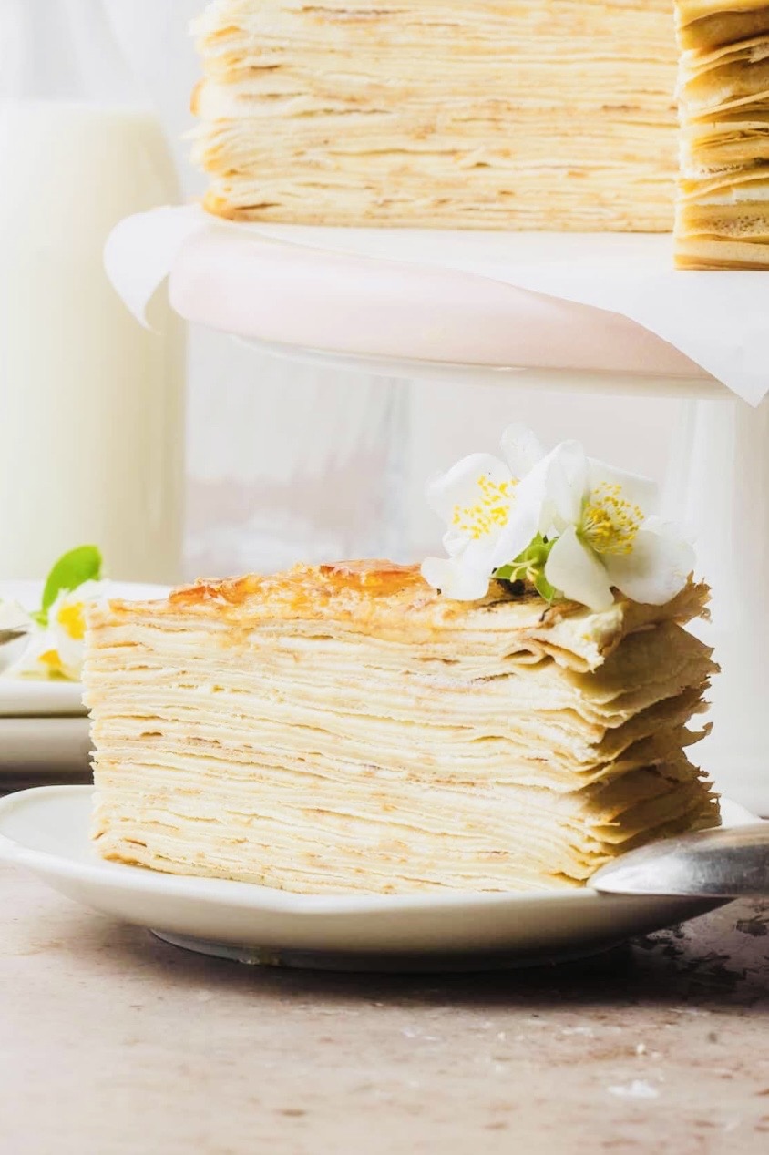 Mille crepe cake